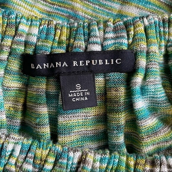 Banana Republic Ruffle Neck Short Sleeve Top, S - Picture 10 of 12